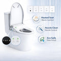 WHALLULTRA Smart Elongated Bidet Toilet Seat with Auto Open & Close, Remote Control, Heated Seat, Instant Warm Water, Warm Air Dryer, Stainless Steel Nozzle, Deodorizer & Night Light, White