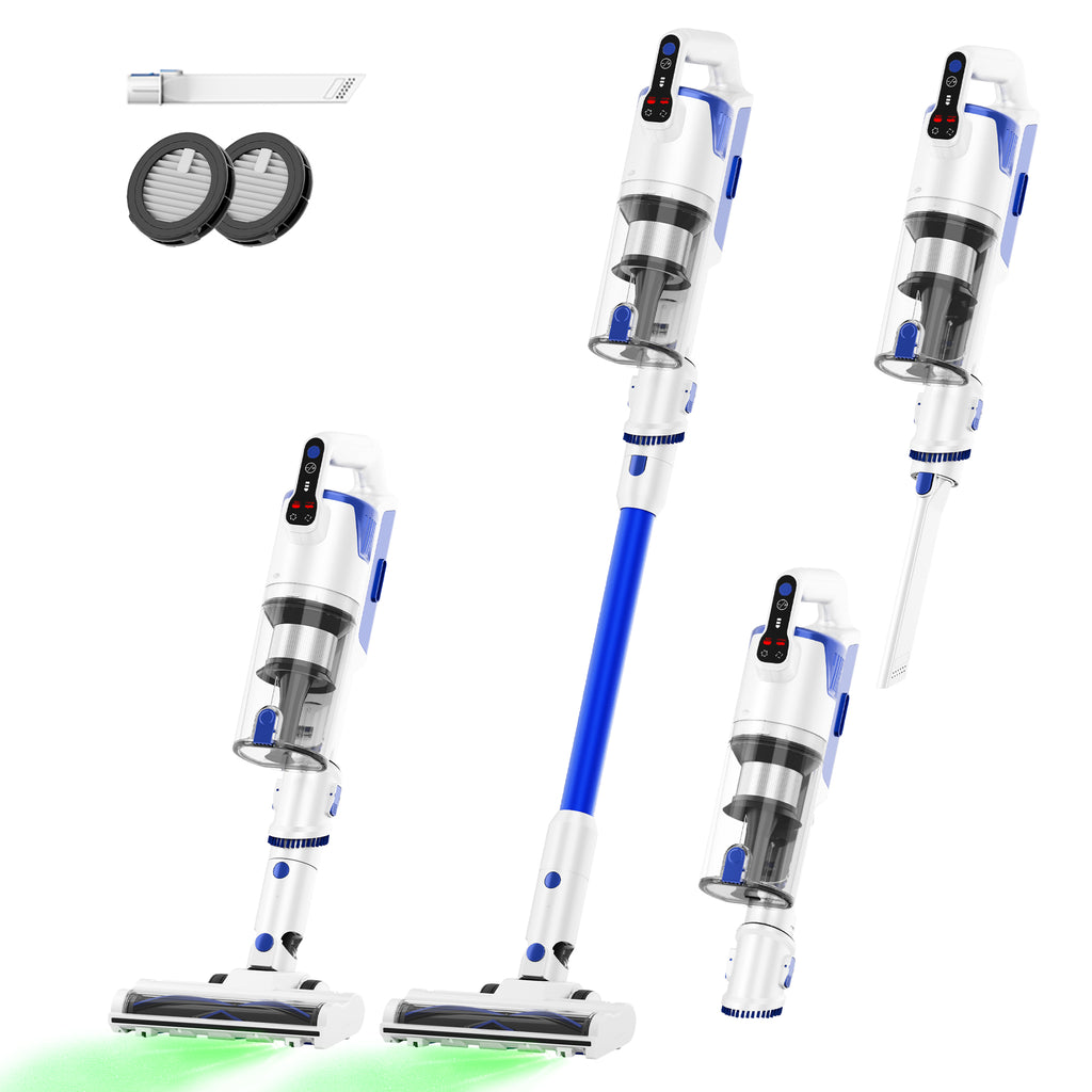 Whall Ultra Stick Cordless Vacuum Cleaner with Brushless Motor & 2500mAh Battery, Rechargeable Cordless Vacuum for Home Carpet and Hard Floor