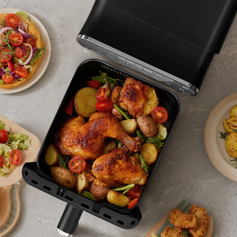 WHALLULTRA 11L Dual Basket Air Fryer – Independent Cook, Visible Windows, One-Touch Smart Control, Rapid Preheat