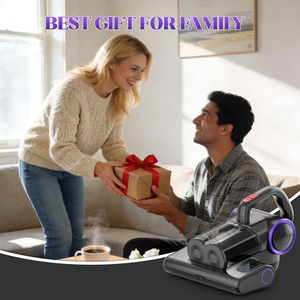 WHALLULTRA Handheld Mattress Vacuum with UV Care, HEPA Filtration & Hot Air Drying, Corded Bed Vacuum for Home