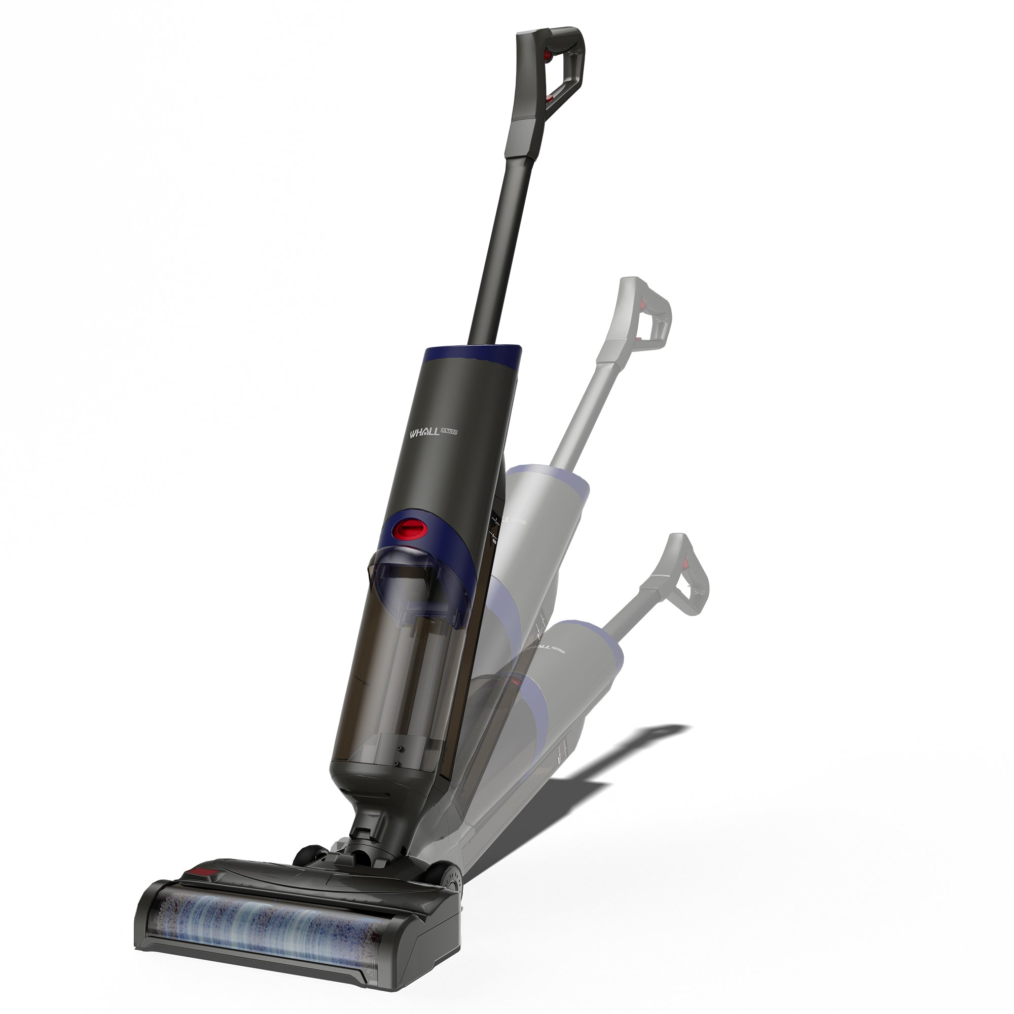 WHALLULTRA Cordless Wet Dry Vacuum Cleaner, 15kPa Suction Vacuum Mop Floor Washer with Self-Cleaning Brush Roll, Smart Voice Guidance, 0.6L Tank