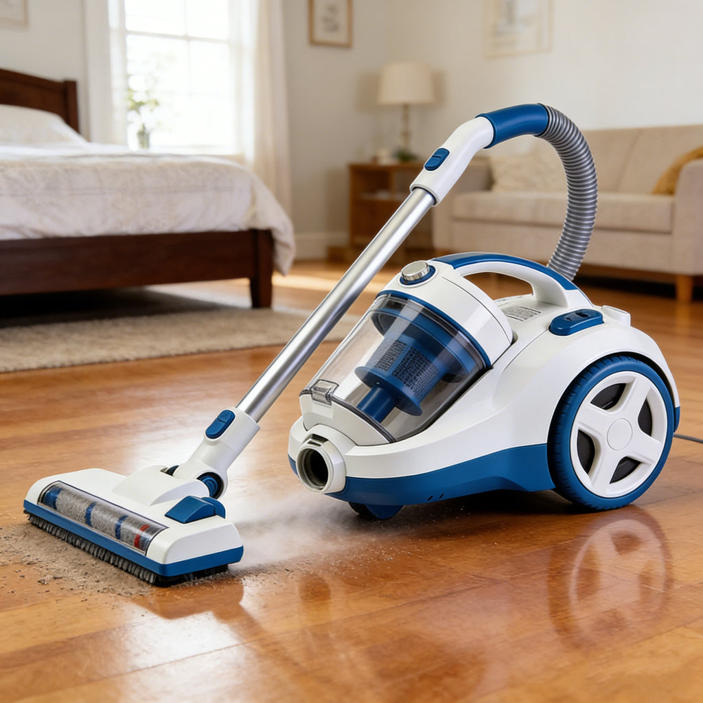 WHALLULTRA Canister Vacuum Cleaner, Powerful Suction, Large Dust Cup, Lightweight Canister Vacuum with Attachments for Carpet, Hardwood Floor & Pet Hair