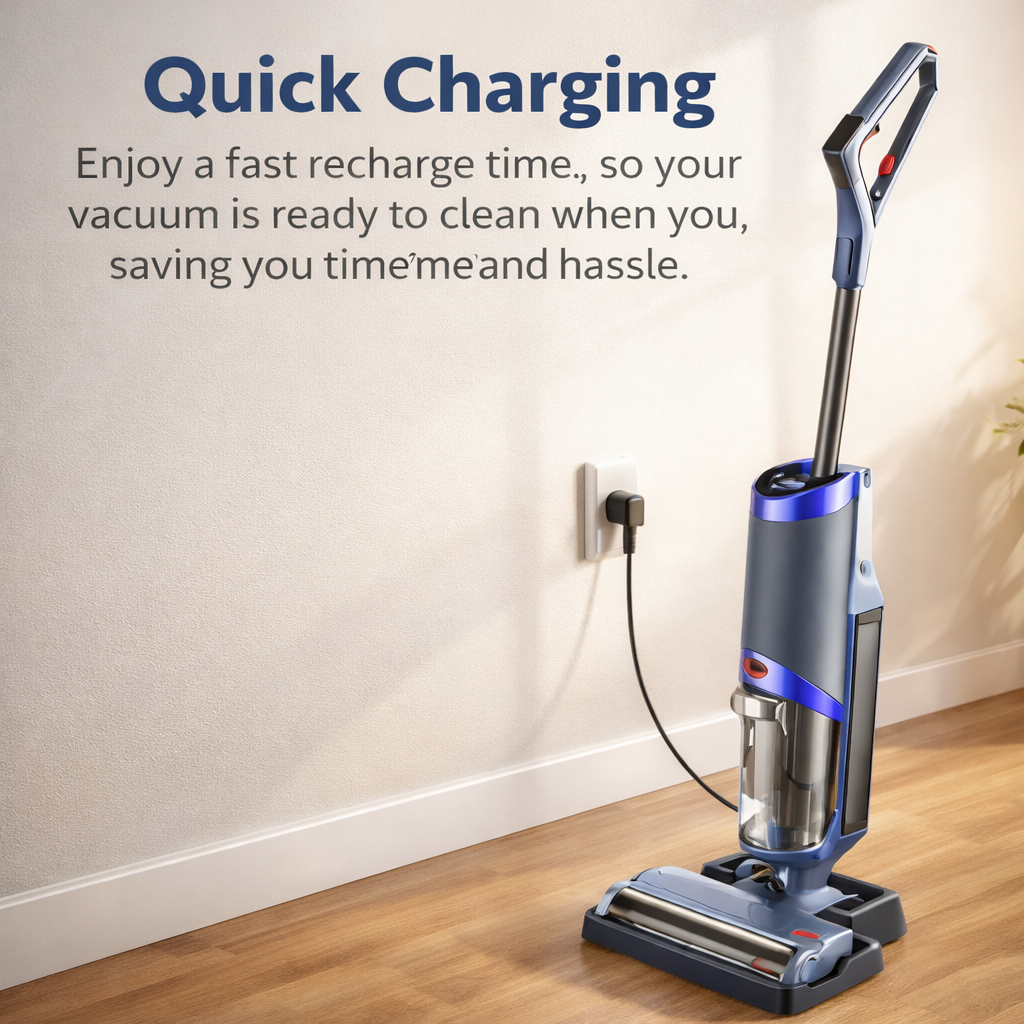 WHALLULTRA Lightweight Cordless Wet Dry Vacuum, Hot Air Drying, Multi-Surface, Quiet Operation, Handheld Conversion, Rechargeable Floor Washer