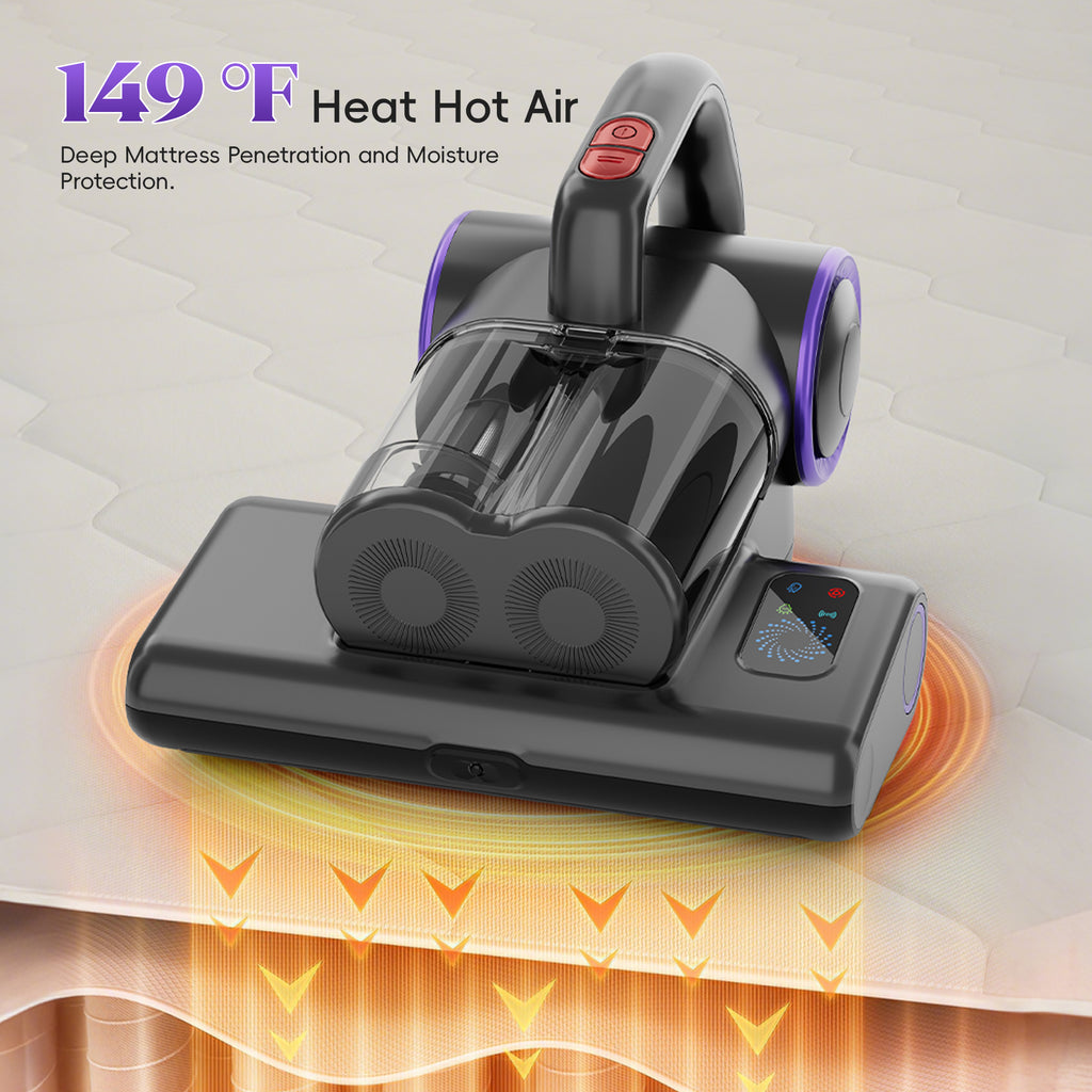 WHALLULTRA Mattress Vacuum Cleaner, Handheld Bed Vacuum with UV-C Light, HEPA Filter, for Mattress, Sofa, Couch, Crib