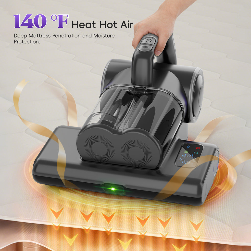 WHALLULTRA Mattress Vacuum Cleaner, Handheld Bed Vacuum with UV-C Light, HEPA Filter, for Mattress, Sofa, Couch, Crib