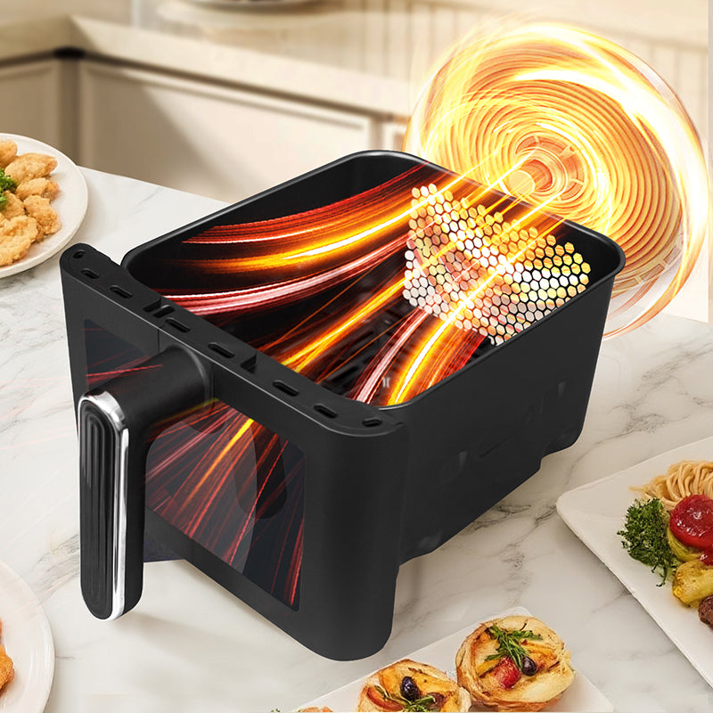WHALLULTRA 11L Dual Basket Air Fryer – Independent Cook, Visible Windows, One-Touch Smart Control, Rapid Preheat