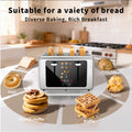 WHALLULTRA Toaster 4 Slice,Touchscreen Toaster with 6 Bread Types & 6 Shade Settings, Stainless Still 2 slice Toaster