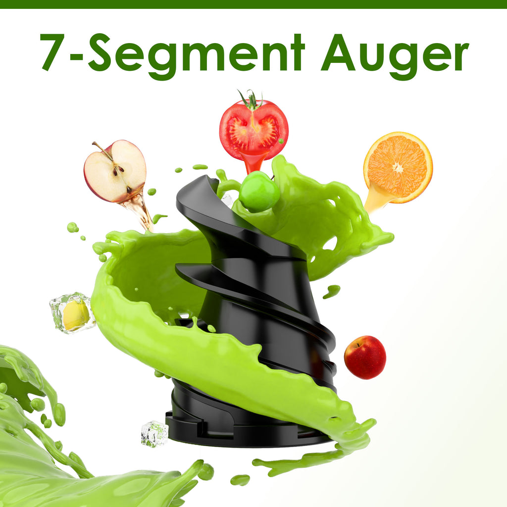 WHALLULTRA Cold Press Juicer Machine with Touchscreen, Slow Masticating Juicer with 4.5" Extra Large Feed Chute, Reverse Function, Easy to Clean