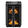 WHALLULTRA 11L Dual Basket Air Fryer – Independent Cook, Visible Windows, One-Touch Smart Control, Rapid Preheat
