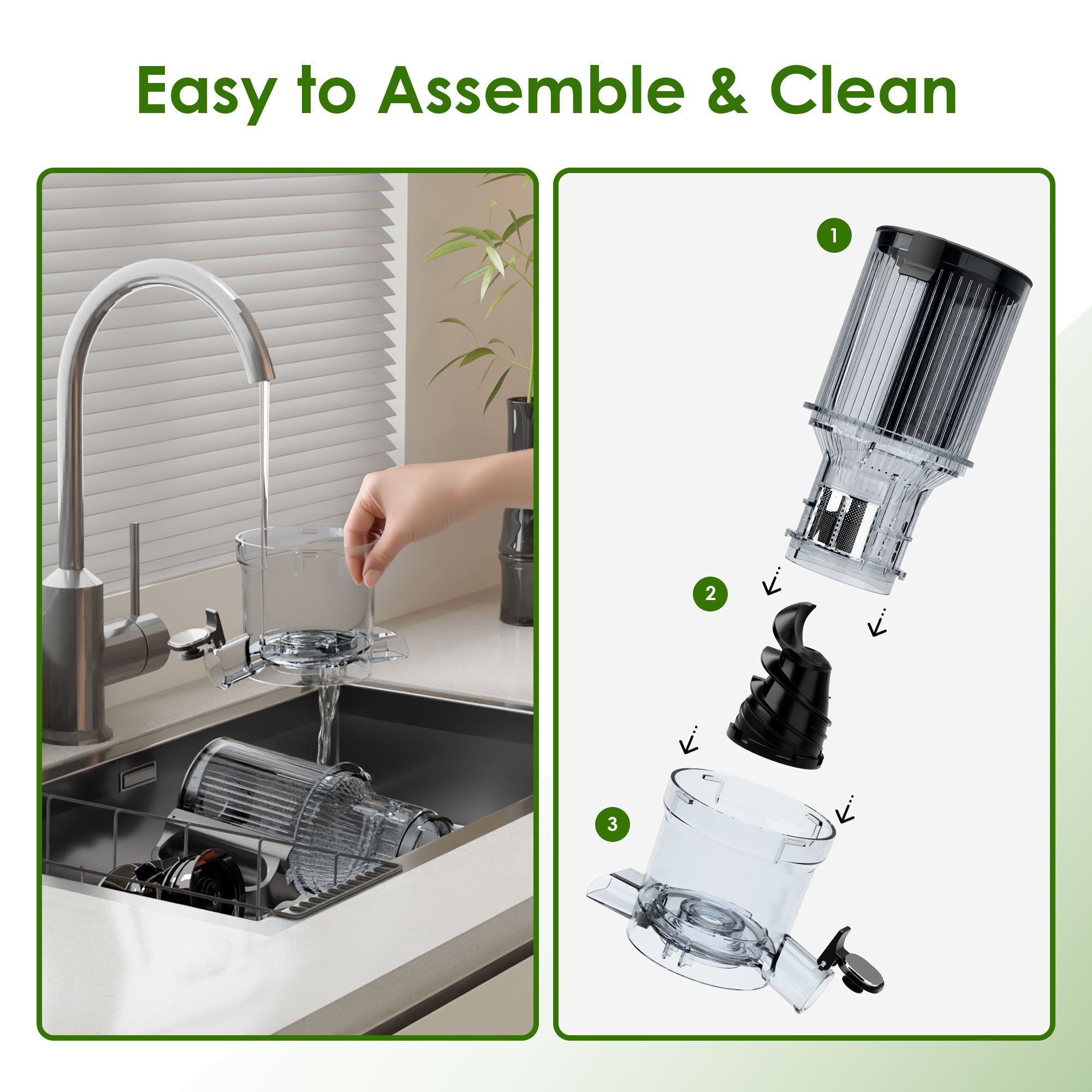 WHALLULTRA Cold Press Juicer Machine with Touchscreen, Slow Masticating Juicer with 4.5" Extra Large Feed Chute, Reverse Function, Easy to Clean