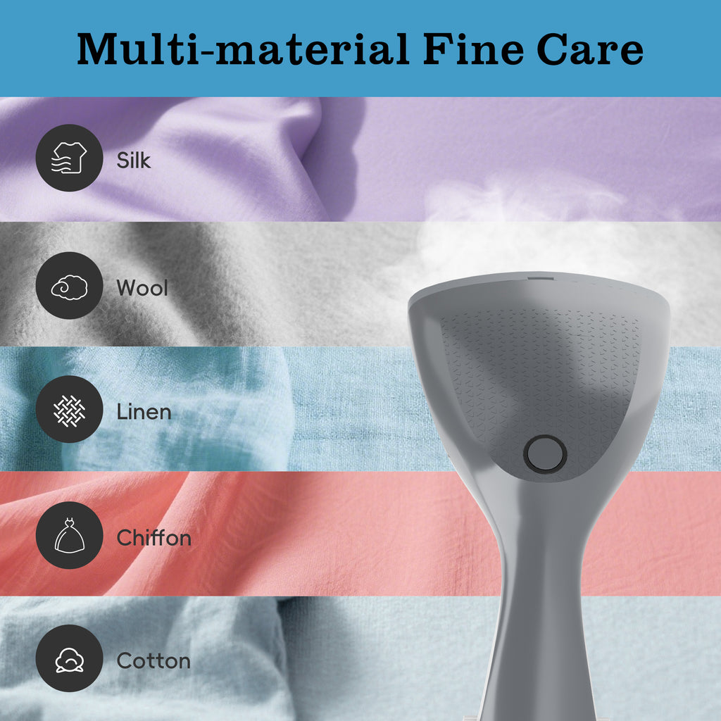 WHALLULTRA Compact Handheld Steamer with Brush, Fast Heat Up Steam Ironing, Dry Ironing, 1200W