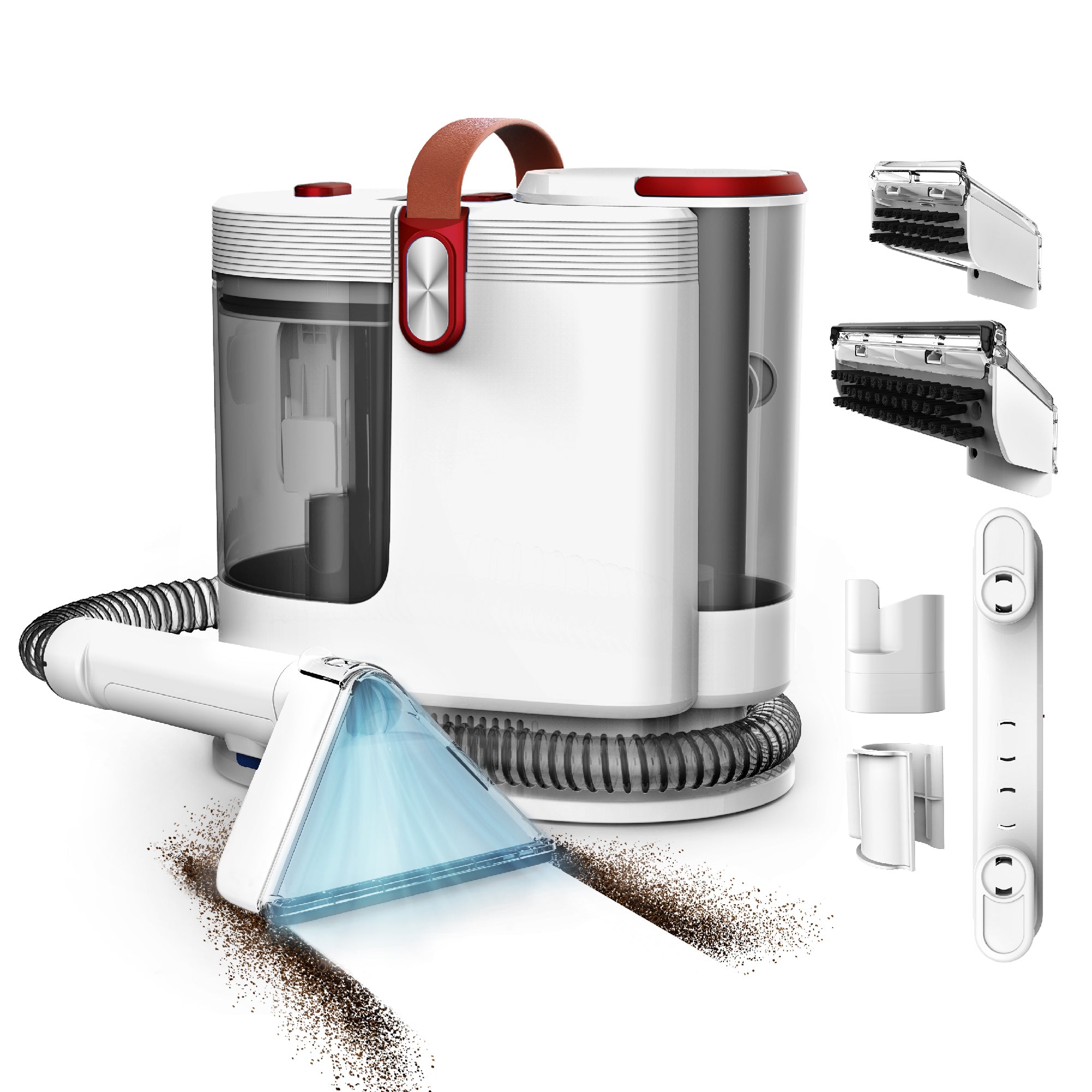 WHALLULTRA Portable Carpet Cleaner Machine, Spot & Upholstery Cleaner with Powerful Suction, Dual Water Tanks, Compact Cleaner for Carpet, Sofa, Pet Messes