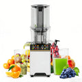 WHALL Cold Press Juicer Machine with Touchscreen, Slow Masticating Juicer with 4.5" Extra Large Feed Chute, Reverse Function, Easy to Clean